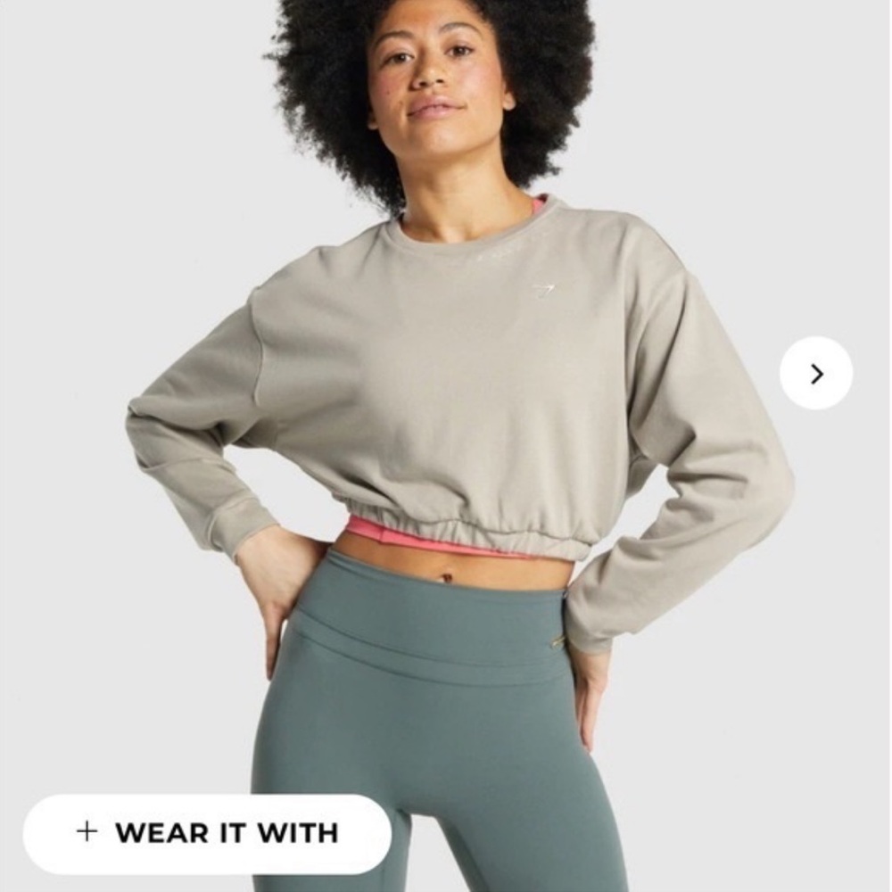 GYMSHARK X WHITNEY SIMMONS cropped pullover